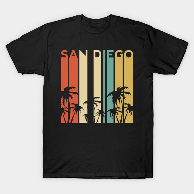 San Diego California Retro Vintage La Jolla Beach Surf Summer T-Shirt by Shirtsurf